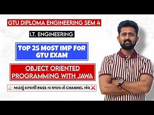 OBJECT ORIENTED PROGRAMMING WITH JAVA TOP 25 MOST IMP | DIPLOMA SEM 4 I.T. ENGINEERING | GTU EXAM