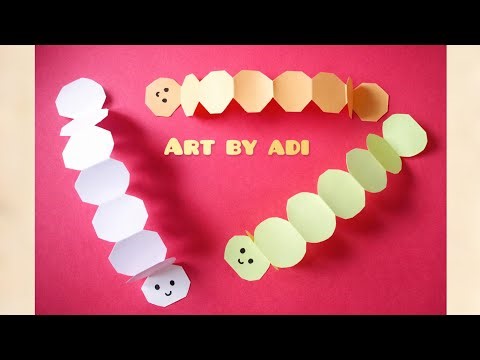 Diy home made caterpillar 🐛 | how to make paper caterpillars | paper caterpillars