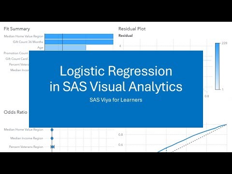 Building Logistic Regression Model in SAS Visual Analytics