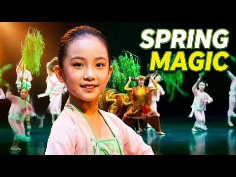 The magic of spring unfolds in this stunning children's dance