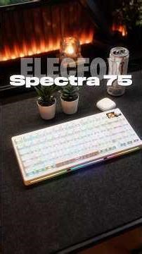 This light is blindingly bright! Elecfox Spectra 75 #Mr_stone🗿 #unboxing #keyboard #asmr #tech