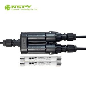 [Hot Item] Three-Way Fuse Branch Connector 2in1 1500VDC with Wire at Both Ends Connectors