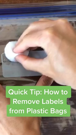 How to Remove Labels from Plastic Bags for Sensory Activities