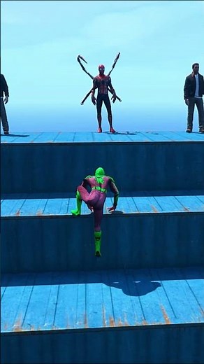 GTA 5 Epic Spiderman Ragdolls | Jumps / Fails ep.1407 #shorts