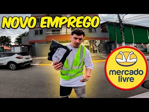 ESSE É MEU NOVO TRABALHO…ENTREGADOR DO MERCADO LIVRE!!!