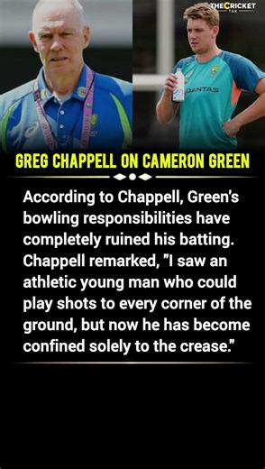 Greg Chappell on Cameron Green #CameronGreen #GregChappell #AustraliaCricket