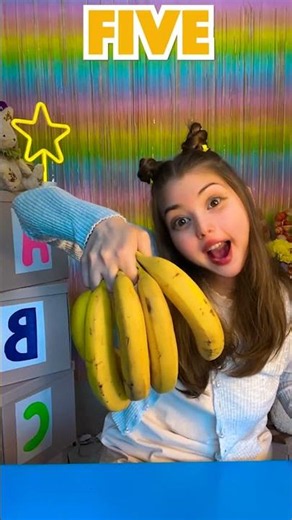 🍌 Let’s Count Bananas 🌈 One Two Three ✨