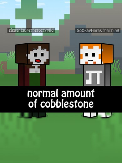 Collecting Cobblestone in Minecraft: A Player's Journey