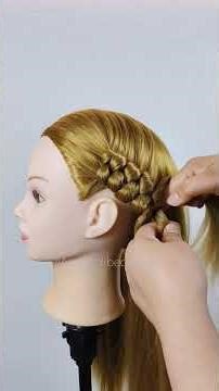 Easy Infinity Dutch Braid Tutorial #foryou #hairstyle #youtubeshorts #shortvideo #shortsfeed#shorts