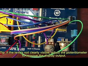 How to interface an LCD display with Arduino microcontroller on InnoKit MPK A100