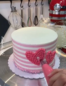 Beautiful Cream Cake As A Gift ❤️❤️ Full recipe below comment 👇👇 | Cake Art Ideas