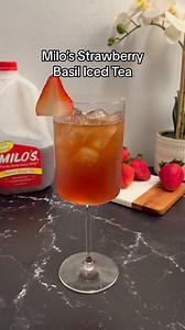 413 reactions · 82 shares | Milo’s Strawberry Basil Iced Tea  This...