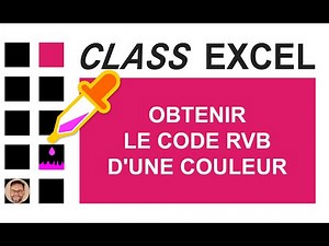 EXCEL - GET THE RGB CODE OF A COLOR