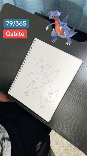 Drawing Gabite #drawing #pokemon #sinnoh #gabite #garchomp #draw #pokémon #art #andersonpaak #artist