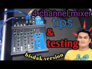 yamaha mixer 4 channel tips and testing