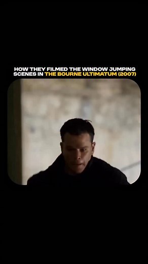 14K views · 1.2K reactions | Now that’s commitment 勞 In one of The Bourne Ultimatum’s most iconic sequences, Jason Bourne launches himself through a window during a high-stakes rooftop chase. To capture the intensity up close, the camera operator actually leapt alongside the stuntman. This daring approach exemplified director Paul Greengrass’s signature style of placing the audience in the heart of the action. | Guerilla Filmmakers | Facebook