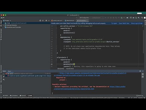 Declare repository providing the artifact.. (SOLVED) android studio