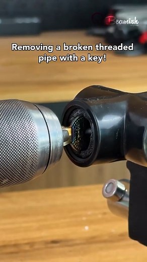 9.3K views | Removing a broken threaded pipe with a key!  #thread #pipe #remove #trick #reelsviralfyp #tips #FBPage #PleaseSupportMyPage #likefollowshareシ | Beamish DIY | Facebook