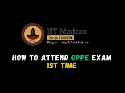 How to Attend OPPE Exam 1st Time #iitmadras