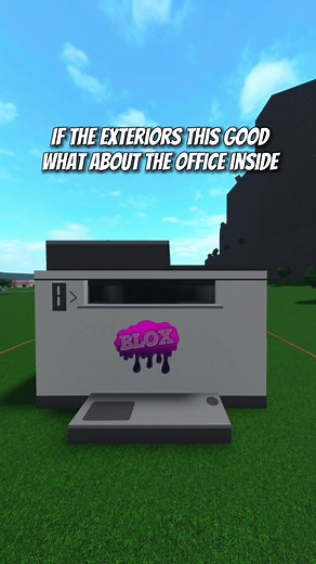 Giant Size Printer with Office Inside | Bloxburg Build Challenge
