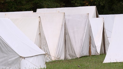 Gettysburg transformed back in time for film production