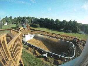 Pool construction time-lapse
