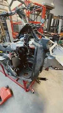 2014 skidoo renegade backcountry hit a tree! #homesteadvlog #skidoo #snowmobile #backcountry