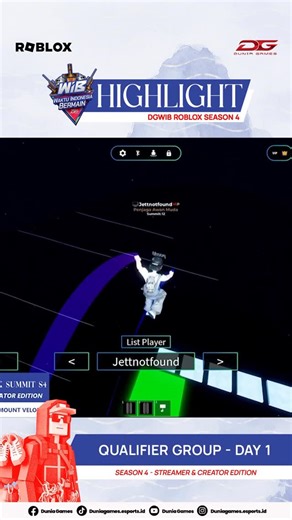 Dunia Games Esports ID on Instagram: "Persaingan ketat mulai terjadi khususnya untuk streamer dan creator dari group A! dengan 4 map yang berbeda setiap pemain memiliki kelebihan hingga kekurangan yang unik. Ada yang udah hafal banget, bahkan banyak juga yang kurang mapping di match pembuka! DGWIB Roblox Season 4 📅 Matchday (6-9 & 12-15 Januari 2026) Saksikan hanya di Dunia Games 🔴Youtube : Dunia Games 🔵Facebook : Dunia Games 📱Tiktok : Duniagames.esports.id Top-up game favoritmu juga cuma di