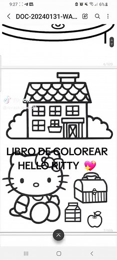 LIBRO DE COLOREAR HELLO KITTY PDF - Dibujos para Imprimir