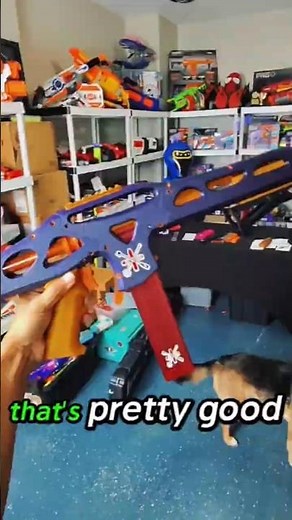 Chewy approved, Ontos 3D printed Nerf blaster test fire #3DPrinting #Nerf #Blaster #Toys #Fun #Games