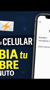 📧⚡ CORREO en tu CELULAR: Edita y CAMBIA tu NOMBRE en 1 MINUTO 📲
