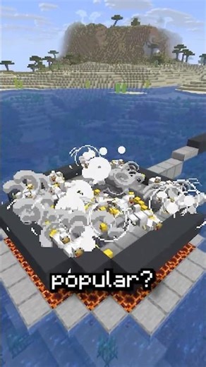 How to Make Popcorn Chicken in Minecraft! #minecraft #meme #howto #tutorial #popcornchicken