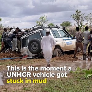 70K views · 535 reactions | ⏱️ How many hours did it take to pull this vehicle from a muddy road? | UNHCR, the UN Refugee Agency | Facebook