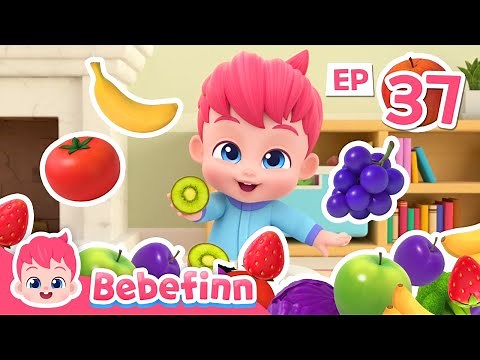 Colorful Foods | EP37 | Bebefinn Songs for Kids | Nursery Rhymes & Kids Songs