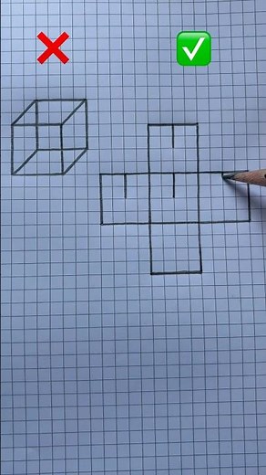 How to draw cube #art #drawing #sketch #shorts