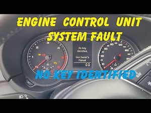Audi key immobilizer problem / No key identified / Engine control module Locked