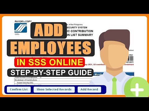 HOW TO ADD EMPLOYEES IN SSS ONLINE 2024