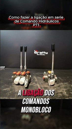 Como montar comandos hidráulicos em série