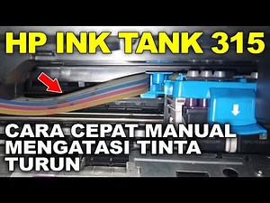 Tanpa Bongkar Cara Mengatasi Tinta Turun Printer HP Ink Tank 315, 319, 115, 415