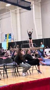 My beam routine at my competition I got a 8.675 I didn’t place