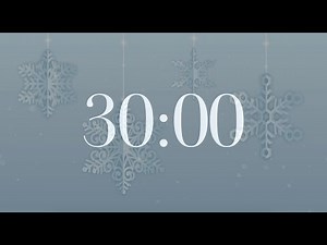 30 Minute Countdown Timer (Snowflake/Winter/Holidays)