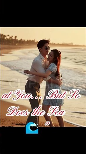 “She Grabbed My Hand… Then the Ocean Attacked Us 😂🌊 | Funny K-Drama Beach Couple Moment” #shorts