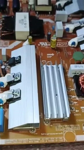 Samsung LED TV power supply hot part is safe if the secondary voltage comes out #digitaltechnicia...