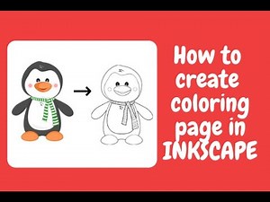 How to create coloring page in INKSCAPE