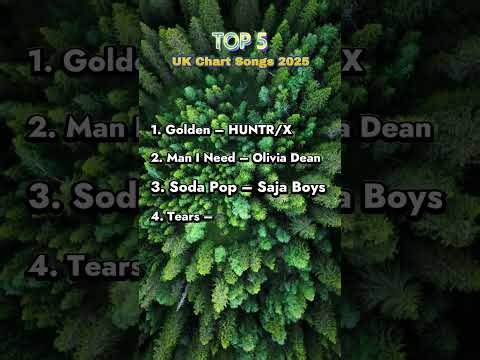 Top 5 UK Chart Songs 2025 #chillvibes #ukcharts #topsongs #musiccharts #pophits