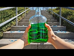 Breaking Glass Bottles ⚠️🔥| How to break a glass bottle