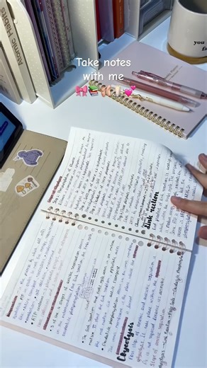 take notes with me🍼 Pt.1📚 #shorts#asmrwriting #studywithme#