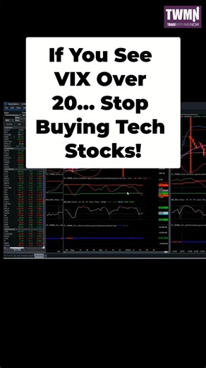 If You See VIX Over 20… Stop Buying Tech Stocks! The VIX — the market’s fear gauge — just crossed the critical 20 level. When volatility stays elevated, investors stop buying stocks and start hedging with options. In this clip, we break down why VIX above 20 often kills rallies, what it reveals about market psychology, and how to use this insight before the next drop. Join the Market Weather Masterclass today!⬇️ https://go.tradewithmenow.com/mc-yt #tradewithmenow #marketweather #daytrading #trad