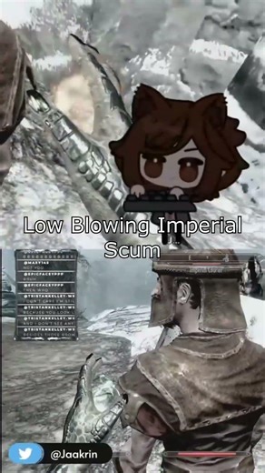 Vtuber Kicks Imperial In The Balls #VTUBER #skyrim