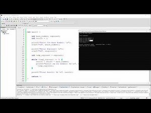 C Program - Calculate Power of a Number using While Loop